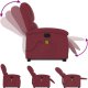 vidaXL vidaXL Podnoszony fotel masujący, rozkładany, bordowy, obity tkaniną 7
