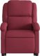 vidaXL vidaXL Podnoszony fotel masujący, rozkładany, bordowy, obity tkaniną 9