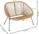 Springos Kanapa ogrodowa z rattanu na nóżkach, sofa ażurowa na taras beżowa UNIWERSALNY 15