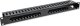 Organizer Qoltec Stalowy organizer kabli do szaf RACK 19" 24 porty 1U - czarny 1
