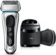 Braun Shaver 8390cc Cordless, Wet use, Lithium Ion, Number of shaver heads/blades 4, Srebrny 1