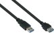Kabel USB Alcasa USB-A - USB-A 2 m Czarny (UK30P-ASA-020S) 1
