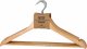 Reis HANGER-WOODM002 - Wieszak drewniany z poprzeczką chromowany uchwyt nacięcia na ramionach szerokość poprzeczki 44,5 cm. 1