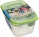 5five Lunch box śniadaniówka z przegródkami  1,7l zielony 3