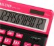 Kalkulator Eleven ELEVEN Kalkulator biurowy czarny CDC120BKRD białe i różowe klawisze oraz różowa ramka wokół wyświetlacza 5