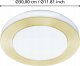 Lampa sufitowa EGLO HERMETIC LED PLAFOND CARPI 30CM 900369 W 4