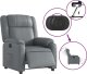 vidaXL vidaXL Elektryczny fotel rozkładany, szary, obity sztuczną skórą 6