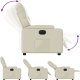 vidaXL Elektryczny fotel rozkładany, kremowy, obity sztuczną skórą 7