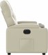 vidaXL Elektryczny fotel rozkładany, kremowy, obity sztuczną skórą 10