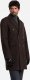 Kurtka męska Ombre Dwurzędowy płaszcz męski z ozdobnymi guzikami  ciemnobrązowy V3 OM-COWC-0109 XL 2