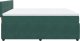 vidaXL Łóżko kontynentalne z materacem, zielone, aksamit, 200x200 cm 9