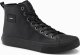 Ombre Męskie buty wysokie trampki z ozdobnym noskiem  czarne V1 OM-FOTH-0157 42 2