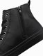Ombre Męskie buty wysokie trampki z ozdobnym noskiem  czarne V1 OM-FOTH-0157 41 1