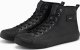 Ombre Męskie buty wysokie trampki z ozdobnym noskiem  czarne V1 OM-FOTH-0157 41 3