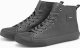 Ombre Męskie wysokie buty trampki z ozdobnym noskiem  szare V2 OM-FOTH-0157 46 1