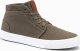 Ombre Męskie buty wysokie trampki z bawełnianego płótna  oliwkowe V4 OM-FOTH-0156 44 2