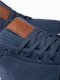 Ombre Męskie wysokie buty trampki z bawełnianego płótna  ciemnoniebieskie V1 OM-FOTH-0156 46 1