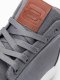 Ombre Wysokie męskie buty trampki z bawełnianego płótna  szare V3 OM-FOTH-0156 46 1