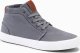 Ombre Wysokie męskie buty trampki z bawełnianego płótna  szare V3 OM-FOTH-0156 46 2