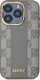 DKNY DKNY DKHMP15LPCPVSLE iPhone 15 Pro 6.1" beżowy/beige hardcase Leather Checkered Mono Pattern MagSafe 2