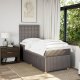 vidaXL vidaXL Łóżko kontynentalne z materacem, taupe, tkanina, 80x200 cm 5