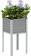 vidaXL vidaXL Donica ogrodowa, szara, 45x45x88 cm, stal 1