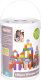 Ecotoys Drewniane klocki dla dzieci 100 szt. sorter wiaderko ECOTOYS 1