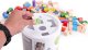 Ecotoys Drewniane klocki dla dzieci 100 szt. sorter wiaderko ECOTOYS 6