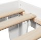 vidaXL vidaXL Rama łóżka bez materaca, biała, 90x200 cm, lite drewno sosnowe 7