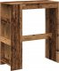 vidaXL Stolik barowy z przegrodami, stare drewno, 90x40x103,5 cm 2