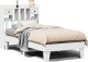 vidaXL vidaXL Rama łóżka bez materaca, biała, 75x190 cm, lite drewno sosnowe 2