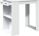 vidaXL Stolik barowy, biały, 102x70x103,5 cm, materiał drewnopochodny 4