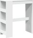 vidaXL Stolik barowy z półkami, biały, 90x40x103,5 cm 2