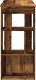 vidaXL Stolik barowy z przegrodami, stare drewno, 102x50x103,5 cm 5