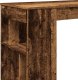 vidaXL Stolik barowy z przegrodami, stare drewno, 102x50x103,5 cm 7