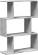 vidaXL Regał przegroda, 3 poziomy, szarość betonu, 70x24x97 cm 2