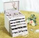 Songmics SONGMICS Pudełko na biżuterię 30,5X21,5X31,5cm Białe 6