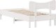 vidaXL vidaXL Rama łóżka bez materaca, biała, 100x200 cm, lite drewno sosnowe 8