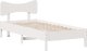vidaXL vidaXL Rama łóżka bez materaca, biała, 90x190 cm, lite drewno sosnowe 2