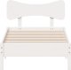 vidaXL vidaXL Rama łóżka bez materaca, biała, 90x200 cm, lite drewno sosnowe 4