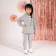 NICOL Bluza dresowa rozpinana dla dziewczynki popiel z kapturem Nicol Rosy 116 1