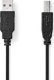 Kabel USB Nedis USB-A - USB-B 1 m Czarny (CCGL60100BK10) 1