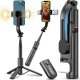 Selfie stick Retoo SELFIE STICK STATYW KIJEK DO TELEFONU Z PILOTEM + 2X LAMPA LED BLUETOOTH TRIPOD 1