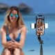 Selfie stick Retoo SELFIE STICK STATYW KIJEK DO TELEFONU Z PILOTEM + 2X LAMPA LED BLUETOOTH TRIPOD 15