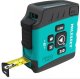Dalmierz laserowy . Laserowy dalmierz 40m + miarka 5m (LCD, USB, aplikacja) 1