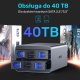 Kieszeń Unitek na dyski SATA 2,5"/3,5" SATA HDD/SSD 40TB 15
