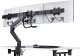StarTech StarTech 3M1A3SG-MONITOR-ARM uchwyt / stojak do monitorów 68,6 cm (27") Biurko Czarny, Srebrny 3