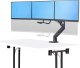 StarTech StarTech 3M1A3SG-MONITOR-ARM uchwyt / stojak do monitorów 68,6 cm (27") Biurko Czarny, Srebrny 4