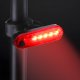 Retoo LATARKA ROWEROWA LAMPKA WENTYL LED + LICZNIK + KLAKSON DZWONEK PRZÓD TYŁ NA USB 5