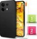 Hello Case ETUI DO XIAOMI REDMI NOTE 13 PRO 5G (GLOBAL) GUMOWE CZARNE MATOWE   SZKŁO 1